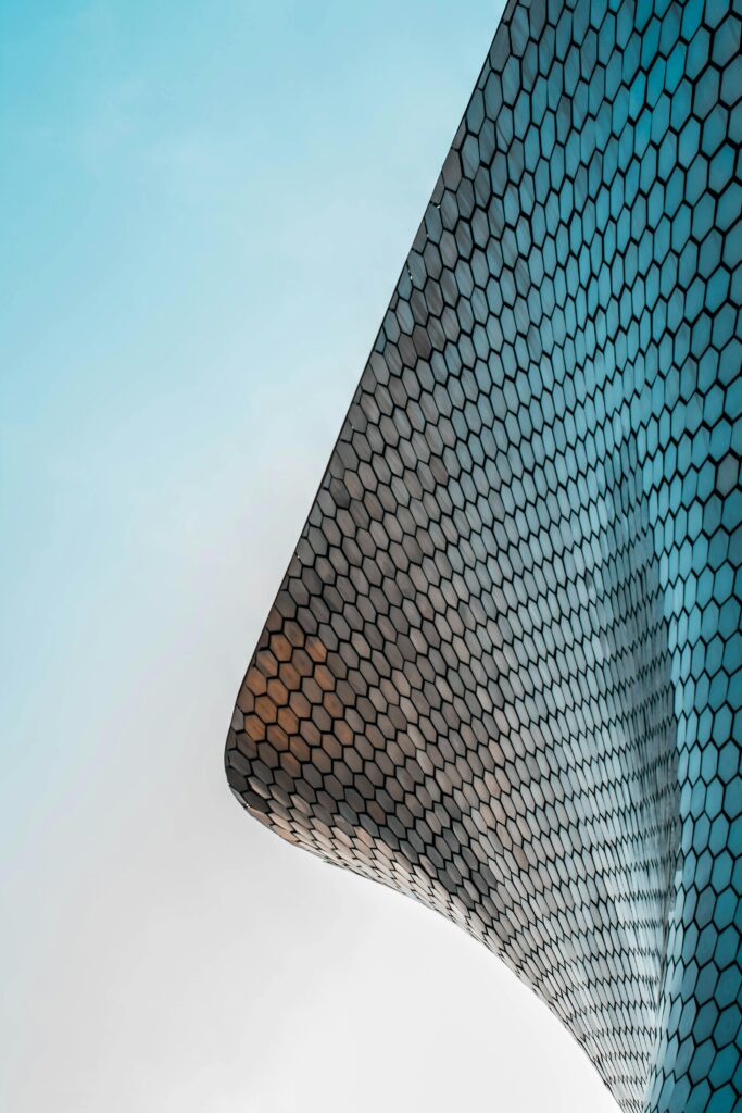 pexels-photo-1774931-1774931 Striking modern architecture of Museo Soumaya with unique curved honeycomb design.